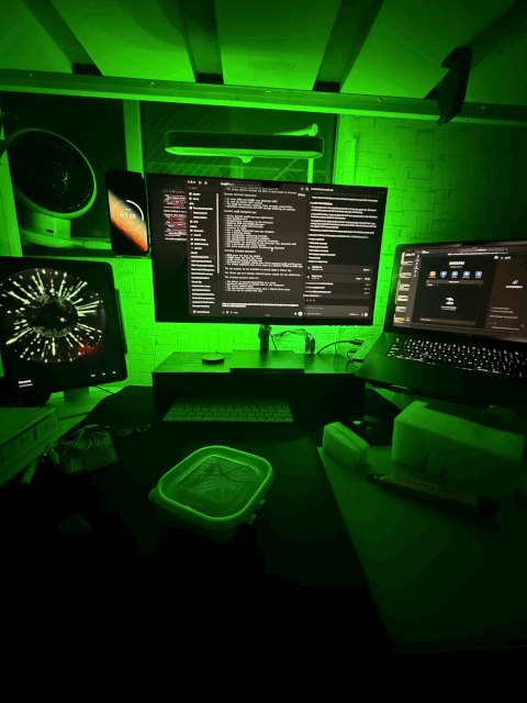 The desk the Mac app guards.