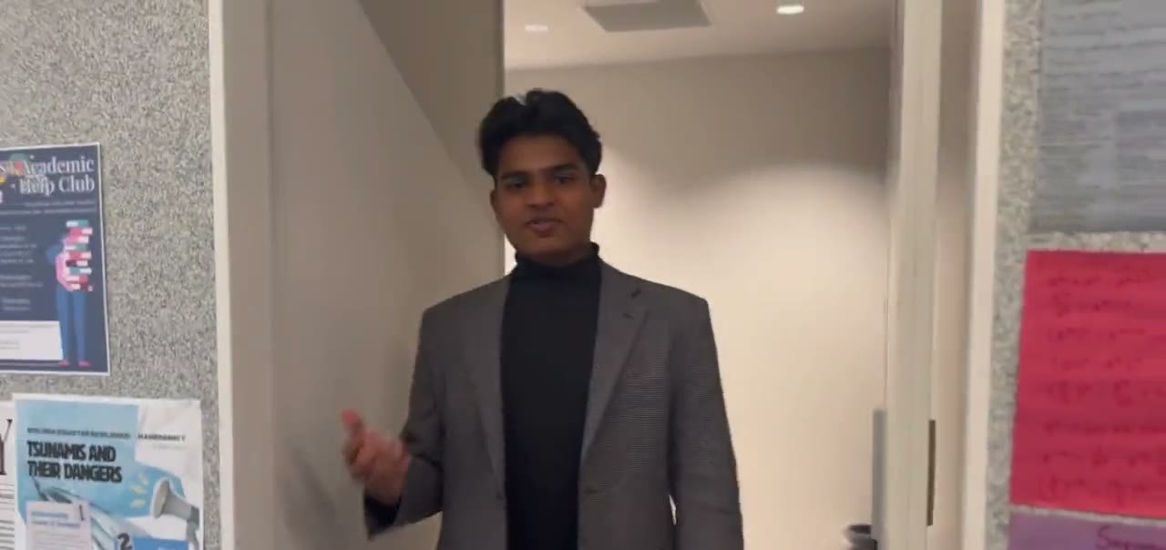 Netanel in a KIST hallway